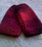 Chunky red Wrist Warmers - Image 1