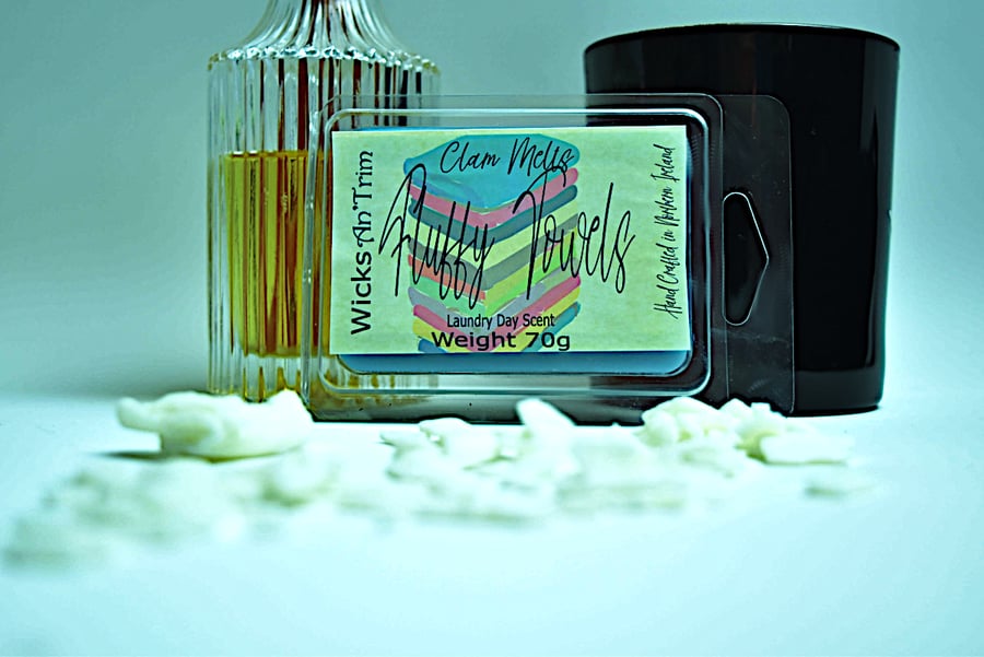 Fluffy Towels Soy Wax Melts Hand Poured Highly Scented Clam Melt