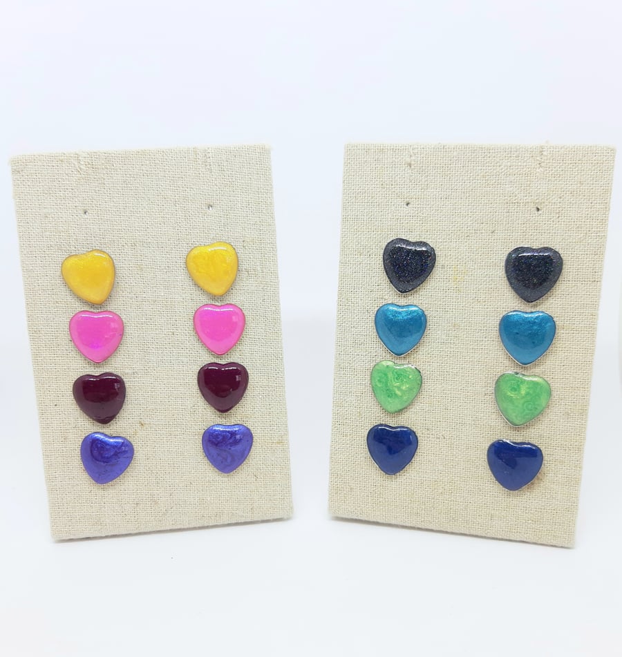 Heart Stud Earrings