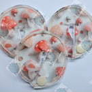 PEG tube G tube J tube MICKEY button SPC tubie pads- Mushroom x3