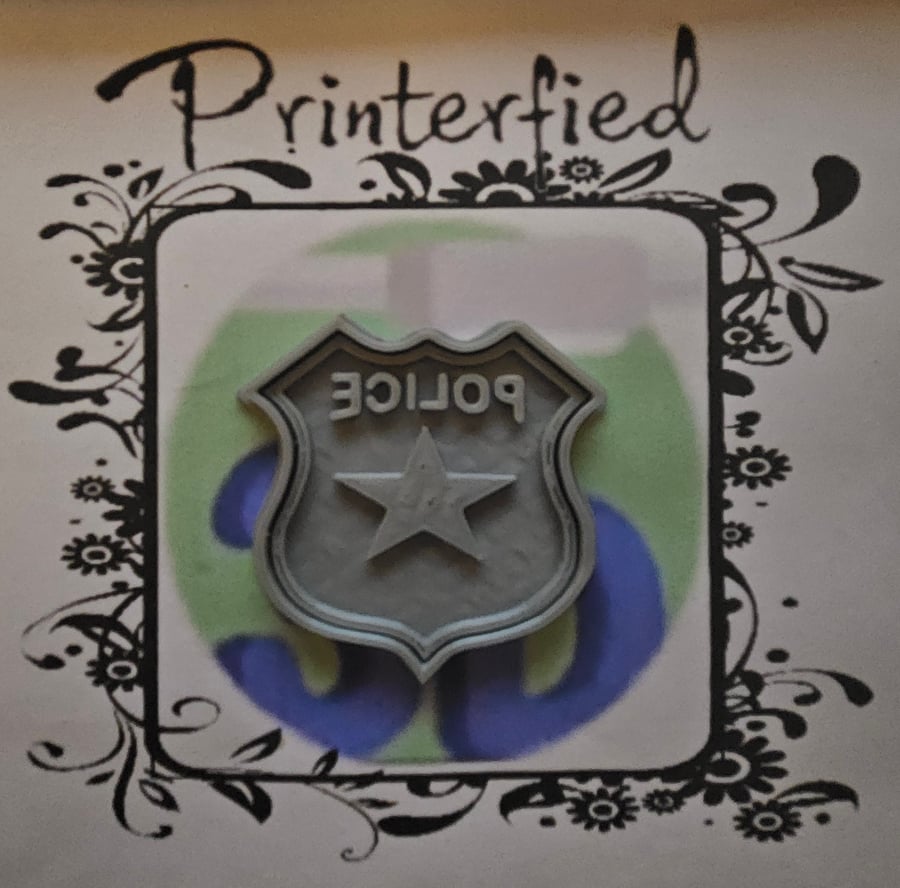 Police Badge Cookie Press