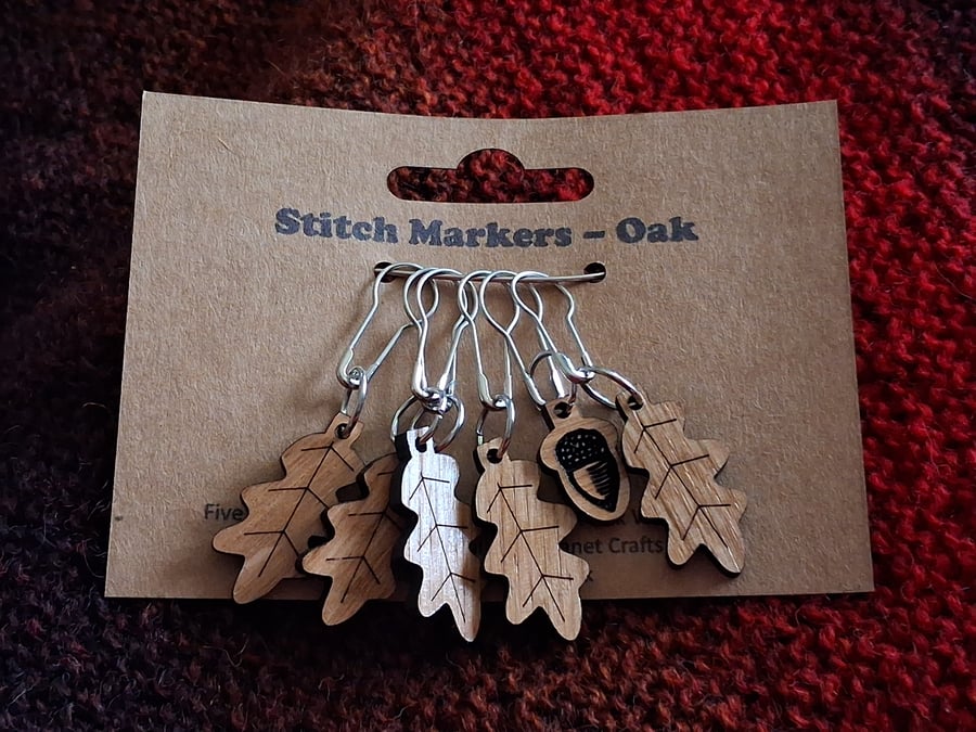 Oak Stitch Markers