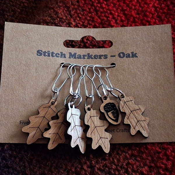 Oak Stitch Markers