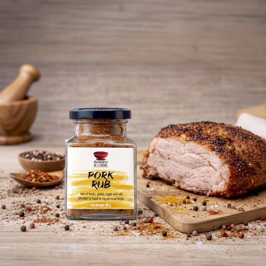 PORK RUB smoky & bold BBQ blend, achieve steakhouse-quality BBQ at home