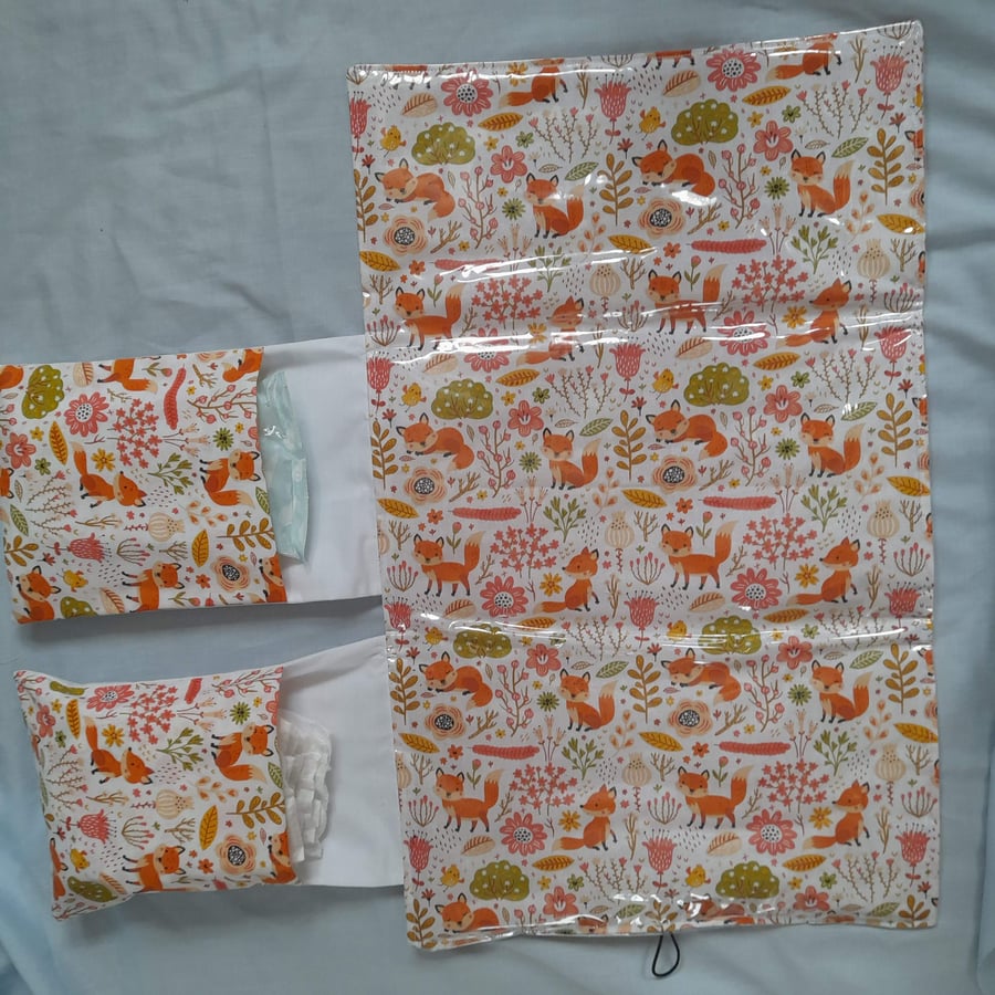 Fox Travel Changing Mat with Storage Pockets