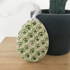 Pottery Easter Egg decoration with green stars
