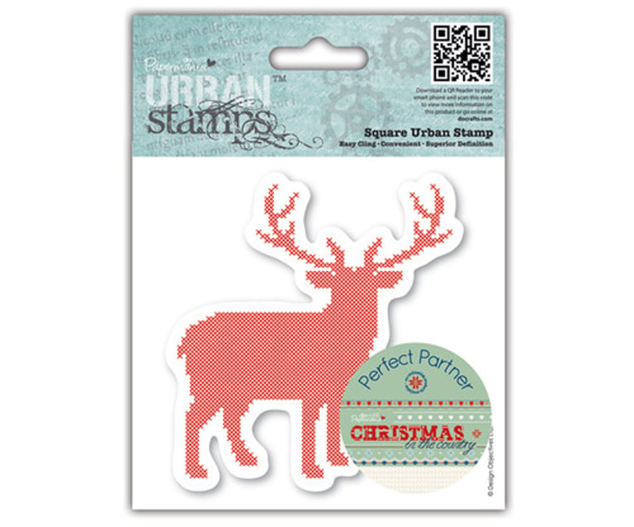 Papermania 'Christmas in the Country - Stag' Urban Cling Stamp