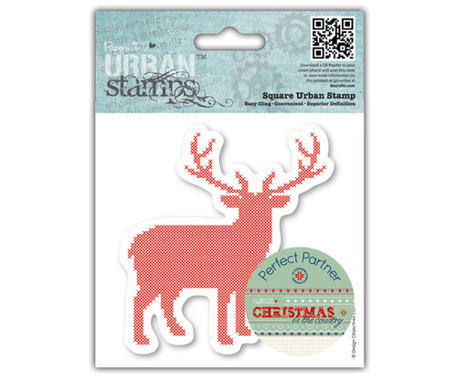 Papermania 'Christmas in the Country - Stag' Urban Cling Stamp