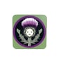 Scottish Thistle Coaster, Illustrated Art, Kitchenware - Image 2