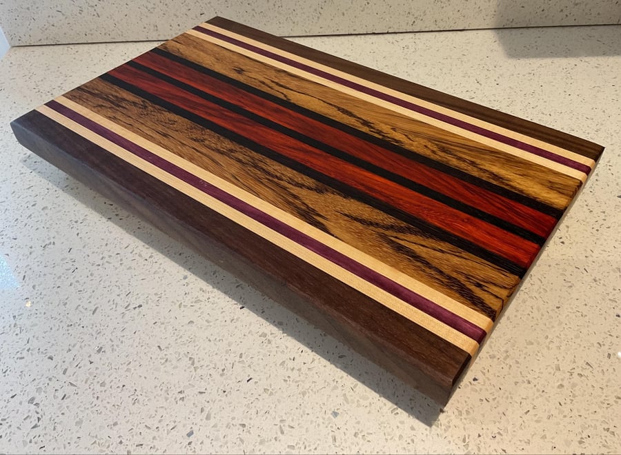 Edge Grain Cutting Board - Exotic