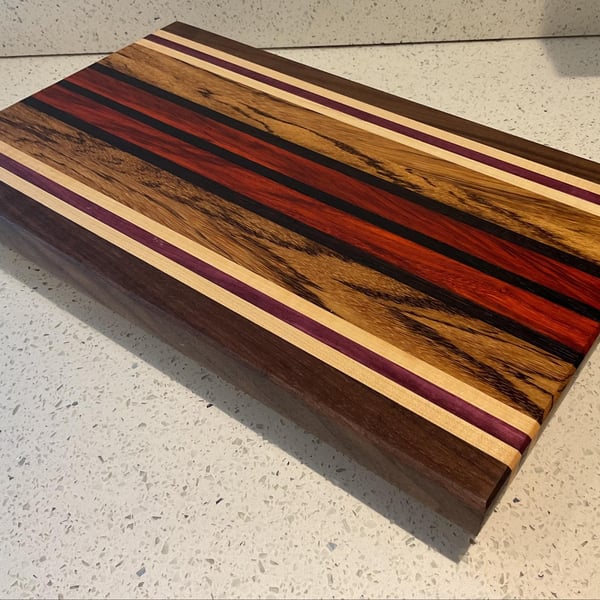 Edge Grain Cutting Board - Exotic