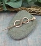 Shawl Pin, Copper Infinity Knot Celtic Clasp Cloak Pin - Image 3