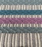 Patsy Cushion: Rose, Sky Blue & Seaglass Green. Handwoven in Wales - Image 8