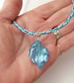Handmade Necklace, Kumihimo Braid and Blue Murano Glass Bead - Image 7
