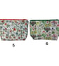 Liberty fabric cosmetics pouch ,small floral washbag, waterproof zip travel bag - Image 3