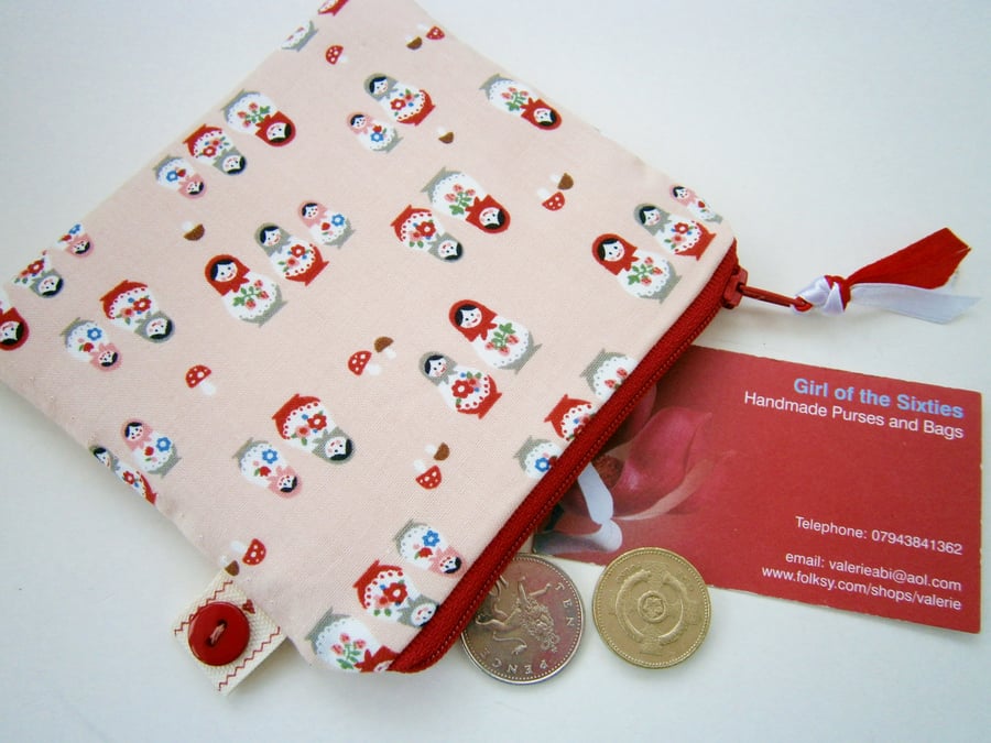 Cute Russian Dolls Purse