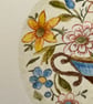 Antique button small original painting  - Image 5