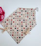 Star print cotton peg bag, clip on.  - Image 3