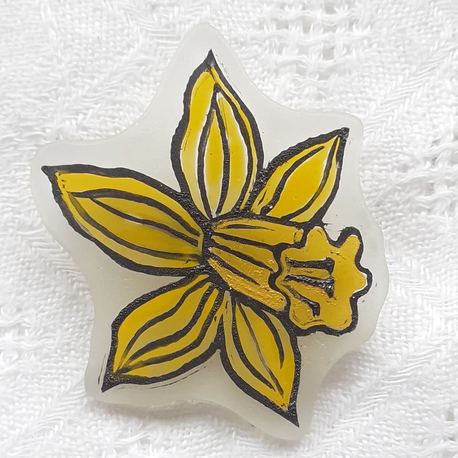 Daffodil Brooch