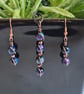 Multicoloured Galaxy Tiger's Eye Copper Earrings Earings Gift Crystal Jewellery - Image 10