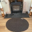 British Shetland grey wool rug