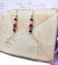 Pink Crystal Nutcracker Drop Earrings - Festive Ballet Christmas Jewellery - Image 5