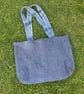 Village scene tote bag - Appliqué style - Upcycled  - Image 4