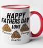 Happy Father's Day Mug Dad's Personalised Father's Day Gift Little Poo Emoji  - Image 4