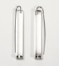 Clear Acrylic Rod Earrings - Image 1