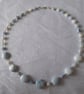 Blue Sky Sterling Silver Necklace featuring Cube and Hexagonal blue Opals - Image 4