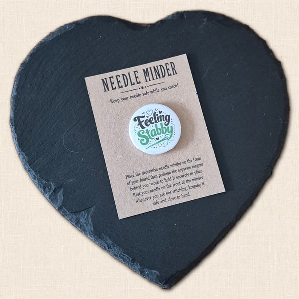 Feeling Stabby Needle Minder - Cross Stitch and Embroidery Accessory