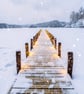 Jetty The Lakes Christmas Greeting Card A5