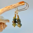 Genuine Emerald Earrings, May Birthstone, 20th Anniversary, Gifts For Taurus