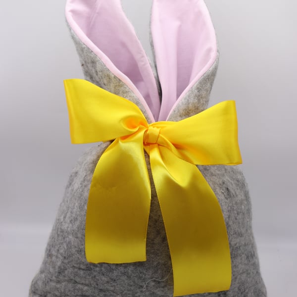Wet Felted Easter bunny bag