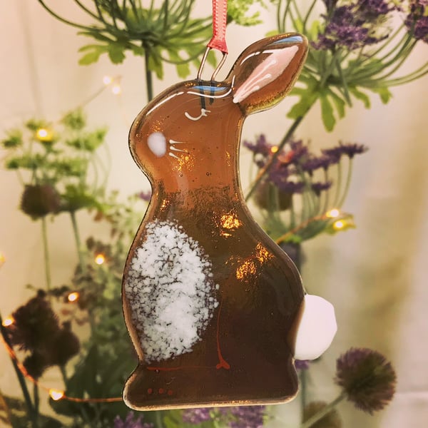 Fused Glass Bunny 