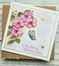 Hibiscus Mother's Day Card - CUSTOM ORDER - card reserved for Jane - Image 3