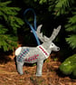 Eco friendly Christmas Felt Hanging Decoration Reindeer