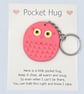 Pink Pocket Hug Owl Keyring Bag Charm - Image 3
