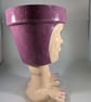 Purple Ceramic Novelty Garden Home Plant Flower Herb Pot Planter Container. - Image 4