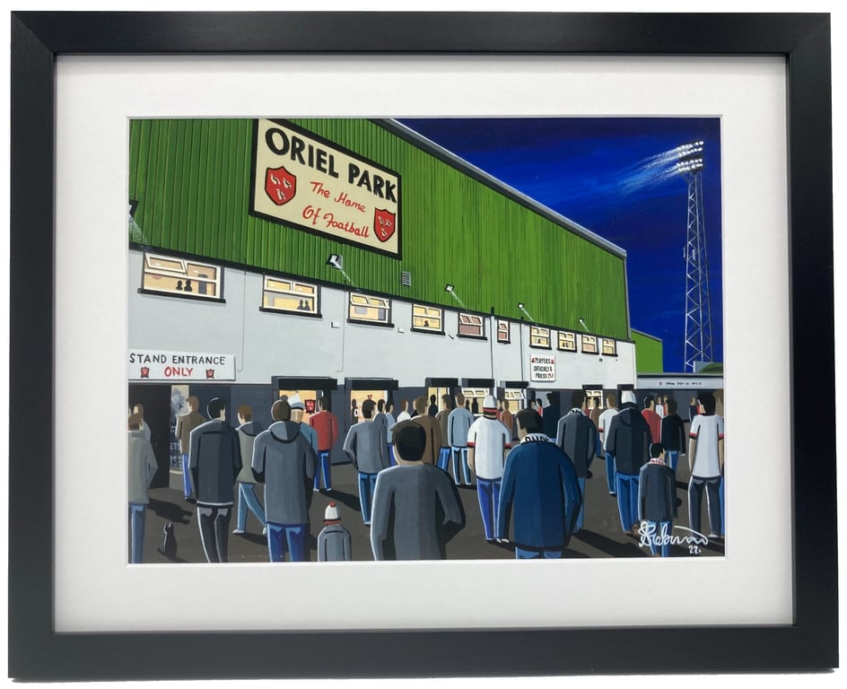 Dundalk, Framed & Unframed Art Print, Football Club FC, Stadium Gift