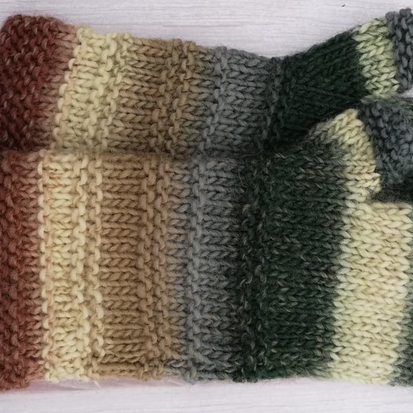 Wool Fingerless Gloves 'Blorenge' medium to large