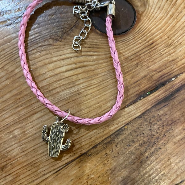  Pink Cactus Bracelet (649)