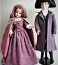 Sewing Pattern for pair of 11-12" Fashion Dolls, "Poldark Style" 1785 - Image 10