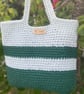 Handmade crochet macrame shoulder bag