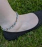 Amazonite calming macrame anklet - Image 2
