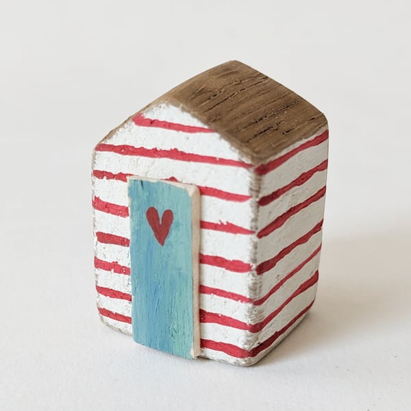 Little Hand Painted Wooden Beach Hut