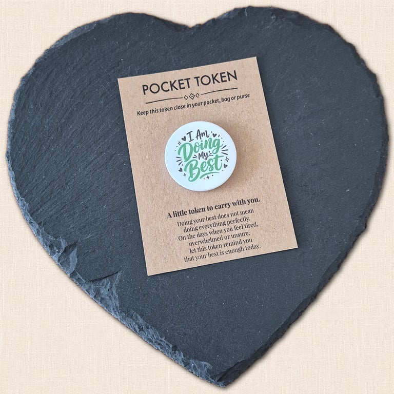 I Am Doing My Best Pocket Token - Little Reminder for Hard Days