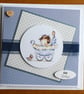 New Baby Boy Card - Best Wishes - Image 1