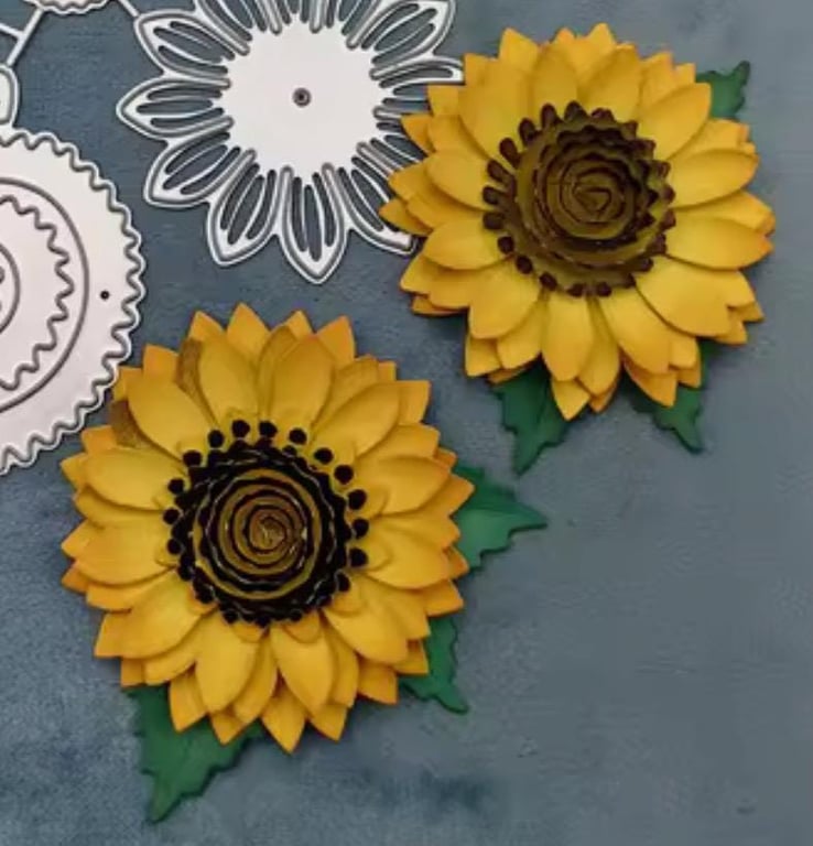 NEW Craft-House Sunflower Bloom 3D Floral Cutting Die Set