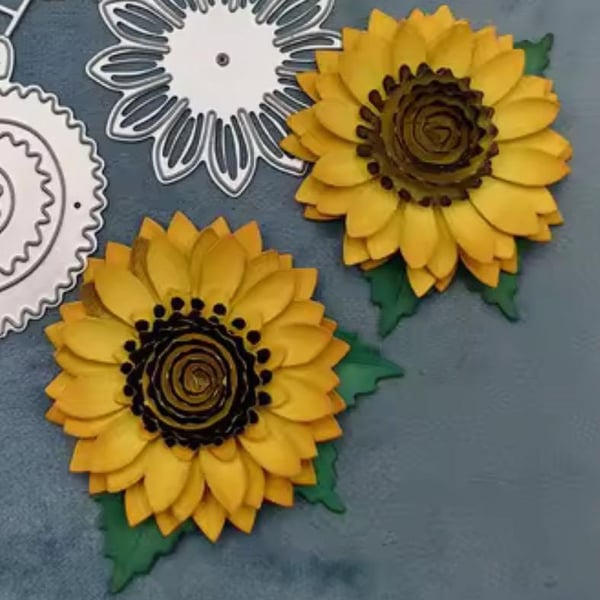 NEW Craft-House Sunflower Bloom 3D Floral Cutting Die Set